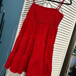 SHEIN Bold Red Dress